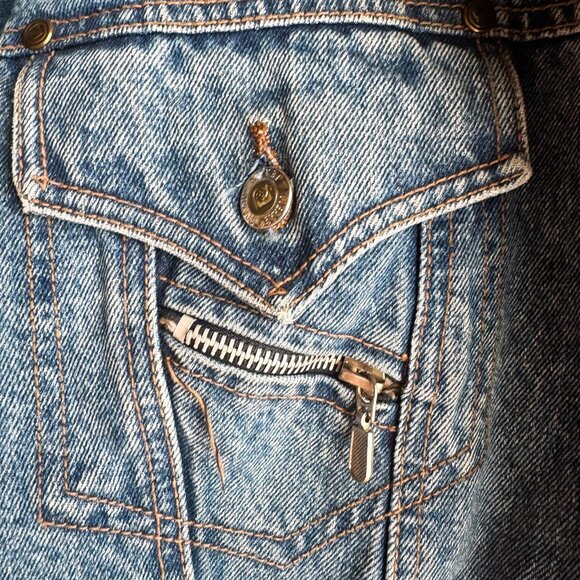 Vintage Pierre Cardin Denim Jacket S - Picture 3 of 6